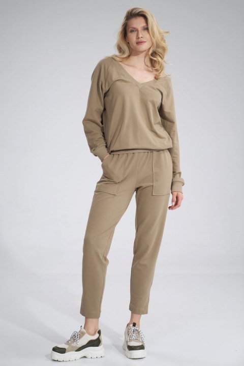 Bluza Damska Model M799 Beige - Figl - S/M Bluza Damska Model M799 Beige - Figl - S/M