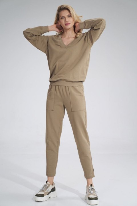 Bluza Damska Model M799 Beige - Figl - S/M Bluza Damska Model M799 Beige - Figl - S/M