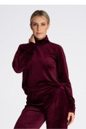 Bluza Damska Model M967 Bordo - Figl - M Bluza Damska Model M967 Bordo - Figl - M