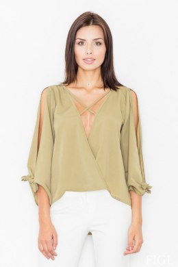 Bluzka Model M485 Green - Figl - XL