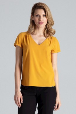Bluzka Model M665 Musztarda - Figl - XL