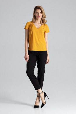 Bluzka Model M665 Musztarda - Figl - XL