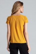 Bluzka Model M665 Musztarda - Figl - XL Bluzka Model M665 Musztarda - Figl - XL