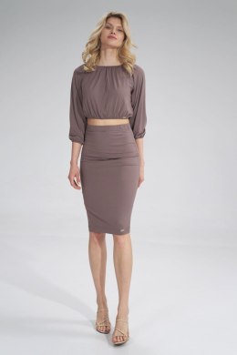 Bluzka Model M781 Brown - Figl - S/M