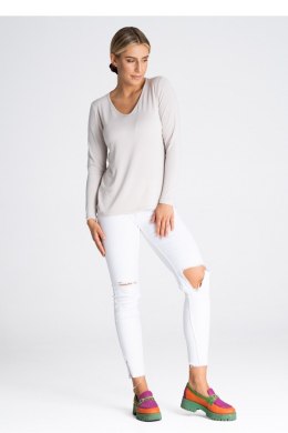 Bluzka Model M980 Beige - Figl - L