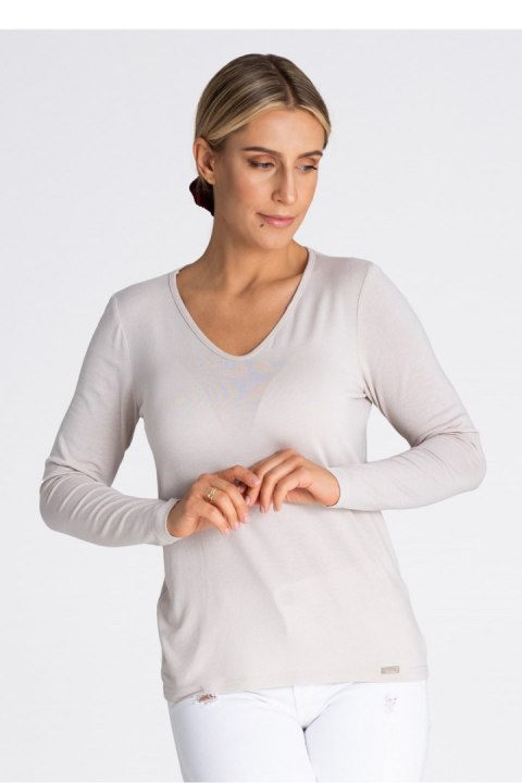 Bluzka Model M980 Beige - Figl - XL Bluzka Model M980 Beige - Figl - XL