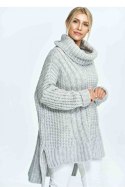 Golf Damski Model M892 Light Grey - Figl - uniwersalny Golf Damski Model M892 Light Grey - Figl - uniwersalny