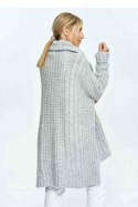 Golf Damski Model M892 Light Grey - Figl - uniwersalny Golf Damski Model M892 Light Grey - Figl - uniwersalny
