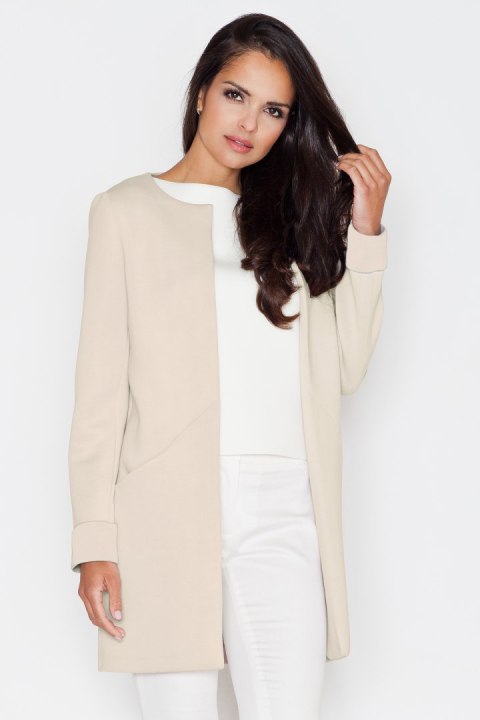 Płaszcz Damski Model 366 Beige - Figl - M