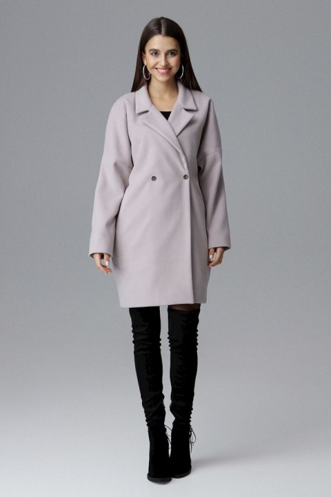 Płaszcz Damski Model M625 Beige - Figl - S/M Płaszcz Damski Model M625 Beige - Figl - S/M