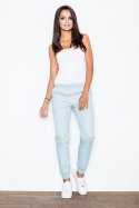 Spodnie Damskie Model 307 Sky Blue - Figl - XL Spodnie Damskie Model 307 Sky Blue - Figl - XL