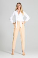 Spodnie Damskie Model M696 Beige - Figl - M Spodnie Damskie Model M696 Beige - Figl - M