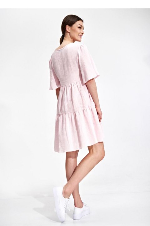 Sukienka Model M869 Pink - Figl - L/XL Sukienka Model M869 Pink - Figl - L/XL