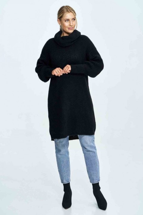 Sweter Damski Model M890 Black - Figl - uniwersalny Sweter Damski Model M890 Black - Figl - uniwersalny