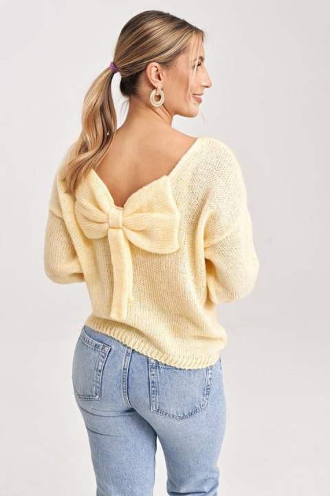 Sweter Damski Model M993 Yellow - Figl - uniwersalny Sweter Damski Model M993 Yellow - Figl - uniwersalny
