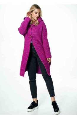 Sweter Kardigan Model M884 Fuksja - Figl - uniwersalny