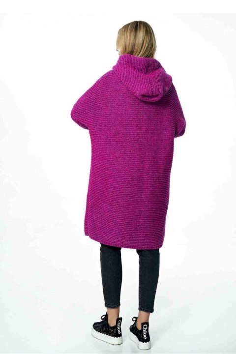 Sweter Kardigan Model M884 Fuksja - Figl - uniwersalny Sweter Kardigan Model M884 Fuksja - Figl - uniwersalny
