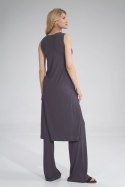 Tunika Model M780 Dark Grey - Figl - XL Tunika Model M780 Dark Grey - Figl - XL