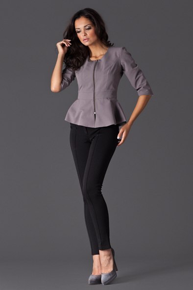 Żakiet Model 132 Grey - Figl - L Żakiet Model 132 Grey - Figl - L
