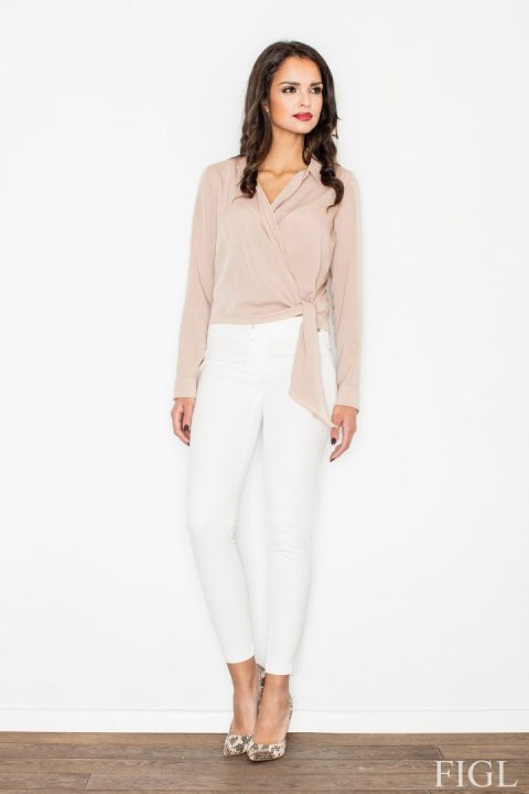 Bluzka M432 Beige - Figl - L Bluzka M432 Beige - Figl - L