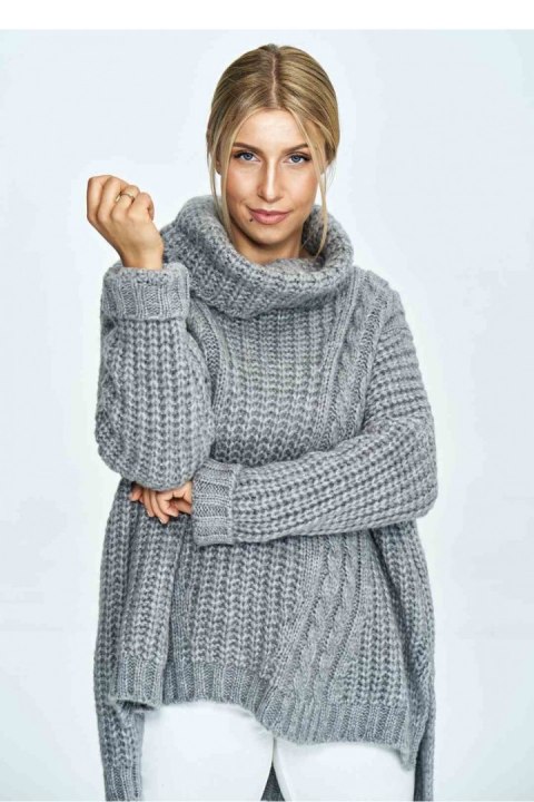 Golf Damski Model M892 Dark Grey - Figl - uniwersalny Golf Damski Model M892 Dark Grey - Figl - uniwersalny