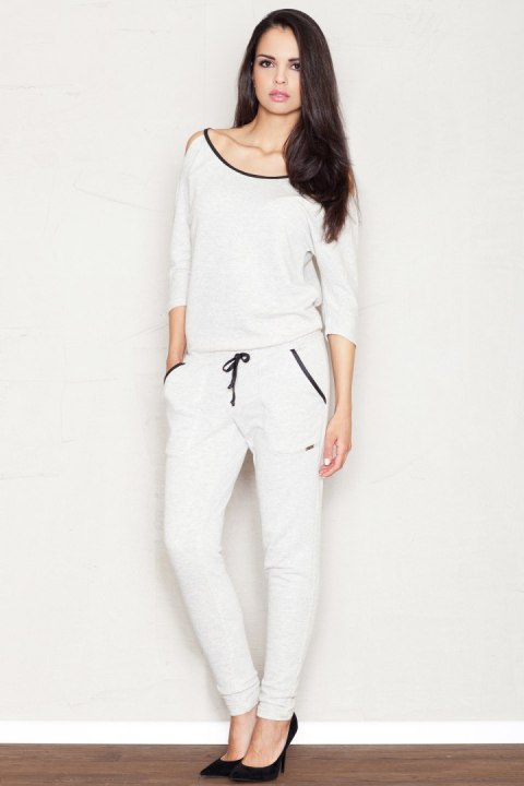 Kombinezon Damski Model 356 Light Grey - Figl - L