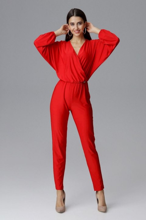 Kombinezon Damski Model M620 Red - Figl - L/XL Kombinezon Damski Model M620 Red - Figl - L/XL