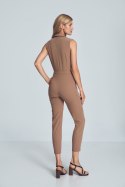 Kombinezon Damski Model M716 Brown - Figl - XL Kombinezon Damski Model M716 Brown - Figl - XL