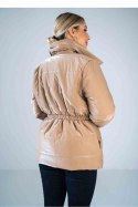 Kurtka Damska Model M933 Beige - Figl - S/M Kurtka Damska Model M933 Beige - Figl - S/M