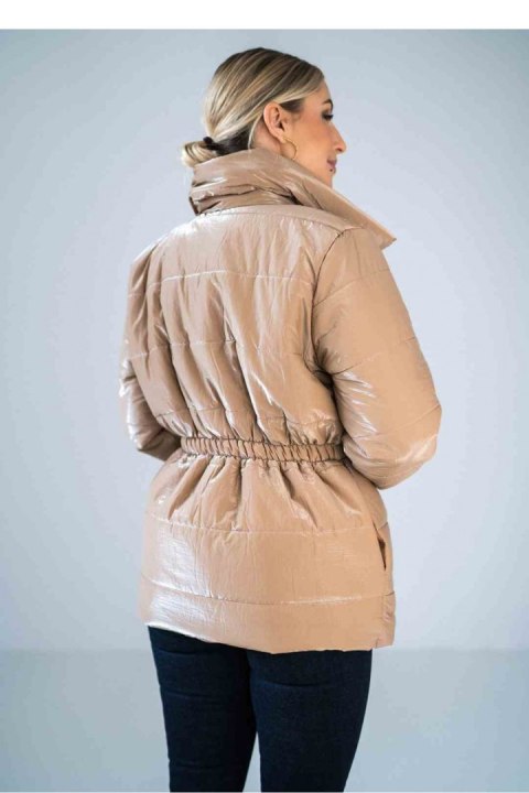 Kurtka Damska Model M933 Beige - Figl - S/M Kurtka Damska Model M933 Beige - Figl - S/M