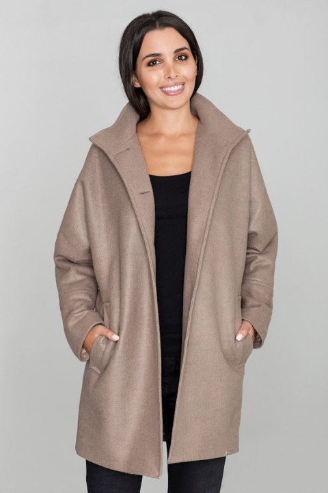 Płaszcz Damski Model M589 Mocca - Figl - M