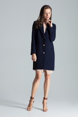 Płaszcz Damski Model M670 Navy - Figl - XL