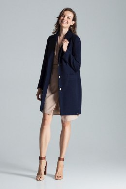 Płaszcz Damski Model M670 Navy - Figl - XL