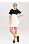 Sukienka Model M1028 Ecru/Black - Figl - M Sukienka Model M1028 Ecru/Black - Figl - M