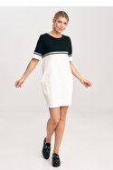 Sukienka Model M1028 Ecru/Black - Figl - M Sukienka Model M1028 Ecru/Black - Figl - M