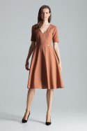 Sukienka Model M673 Brown - Figl - L Sukienka Model M673 Brown - Figl - L