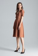 Sukienka Model M673 Brown - Figl - L Sukienka Model M673 Brown - Figl - L