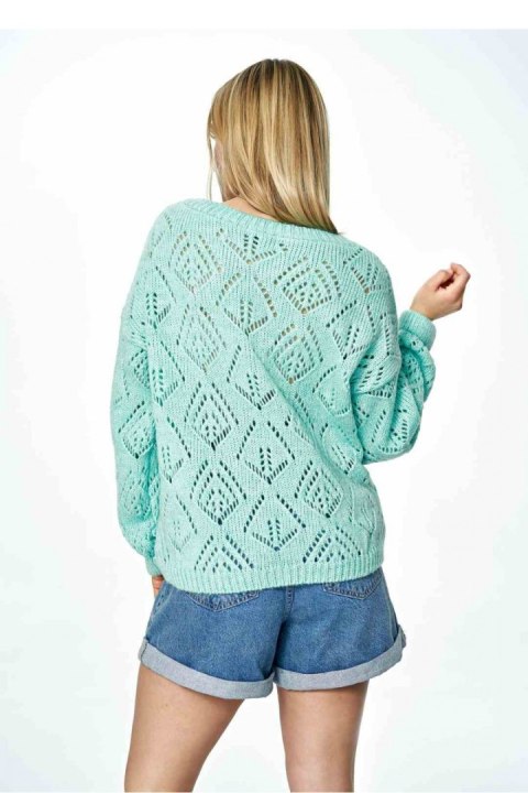 Sweter Damski Model M887 Mint - Figl - uniwersalny Sweter Damski Model M887 Mint - Figl - uniwersalny