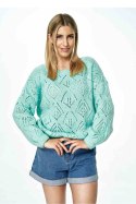 Sweter Damski Model M887 Mint - Figl - uniwersalny Sweter Damski Model M887 Mint - Figl - uniwersalny