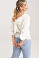 Sweter Damski Model M993 Ecru - Figl - uniwersalny Sweter Damski Model M993 Ecru - Figl - uniwersalny