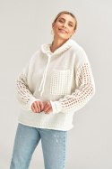 Sweter Damski Model M996 Ecru - Figl - uniwersalny Sweter Damski Model M996 Ecru - Figl - uniwersalny