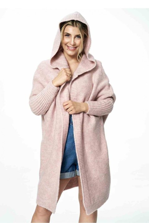 Sweter Kardigan Model M901 Pink - Figl - uniwersalny Sweter Kardigan Model M901 Pink - Figl - uniwersalny