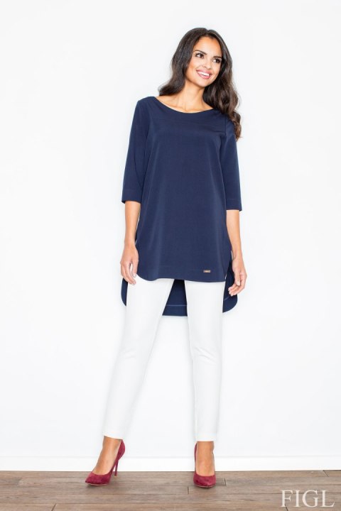 Tunika Model M423 Navy - Figl - S Tunika Model M423 Navy - Figl - S