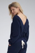 Bluza Damska Model M799 Navy - Figl - S/M Bluza Damska Model M799 Navy - Figl - S/M