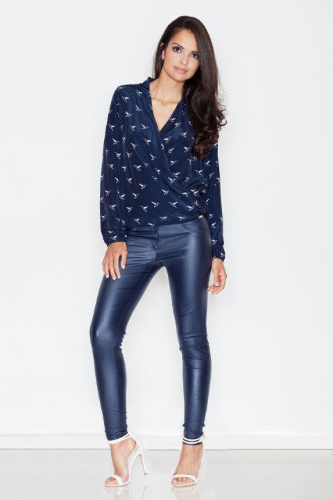 Bluzka Model 371 Navy - Figl - XL