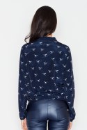 Bluzka Model 371 Navy - Figl - M Bluzka Model 371 Navy - Figl - M