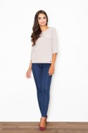 Bluzka Model M393 Beige - Figl - XL