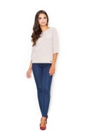 Bluzka Model M393 Beige - Figl - S Bluzka Model M393 Beige - Figl - S