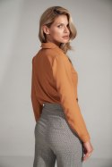 Bluzka Model M732 Brown - Figl - XL Bluzka Model M732 Brown - Figl - XL