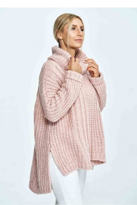 Golf Damski Model M892 Light Pink - Figl - uniwersalny Golf Damski Model M892 Light Pink - Figl - uniwersalny